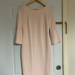 CALVIN KLEIN WORK CASUAL SHIFT DRESS WITH BELL SLEEVES
